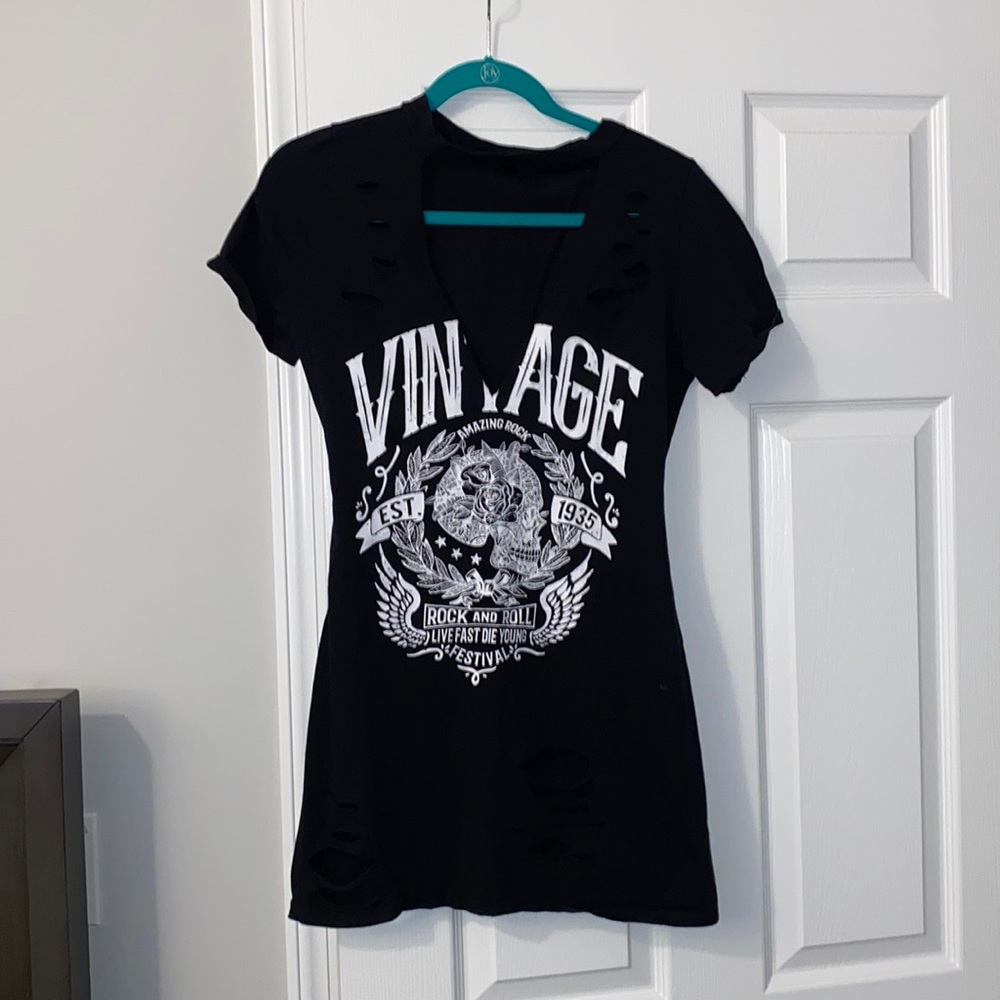Black “vintage” dress/cover up